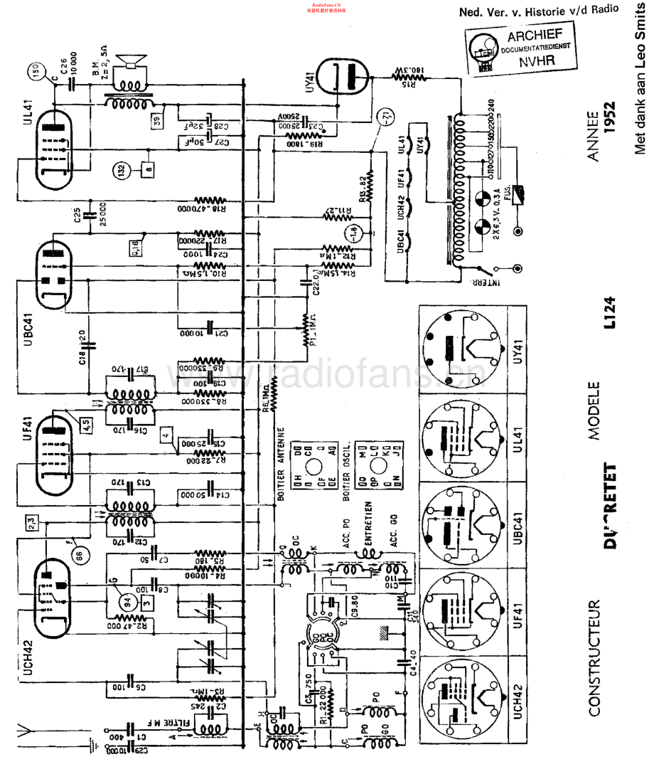 Ducretet-L124-rec-sch维修电路原理图.pdf_第1页