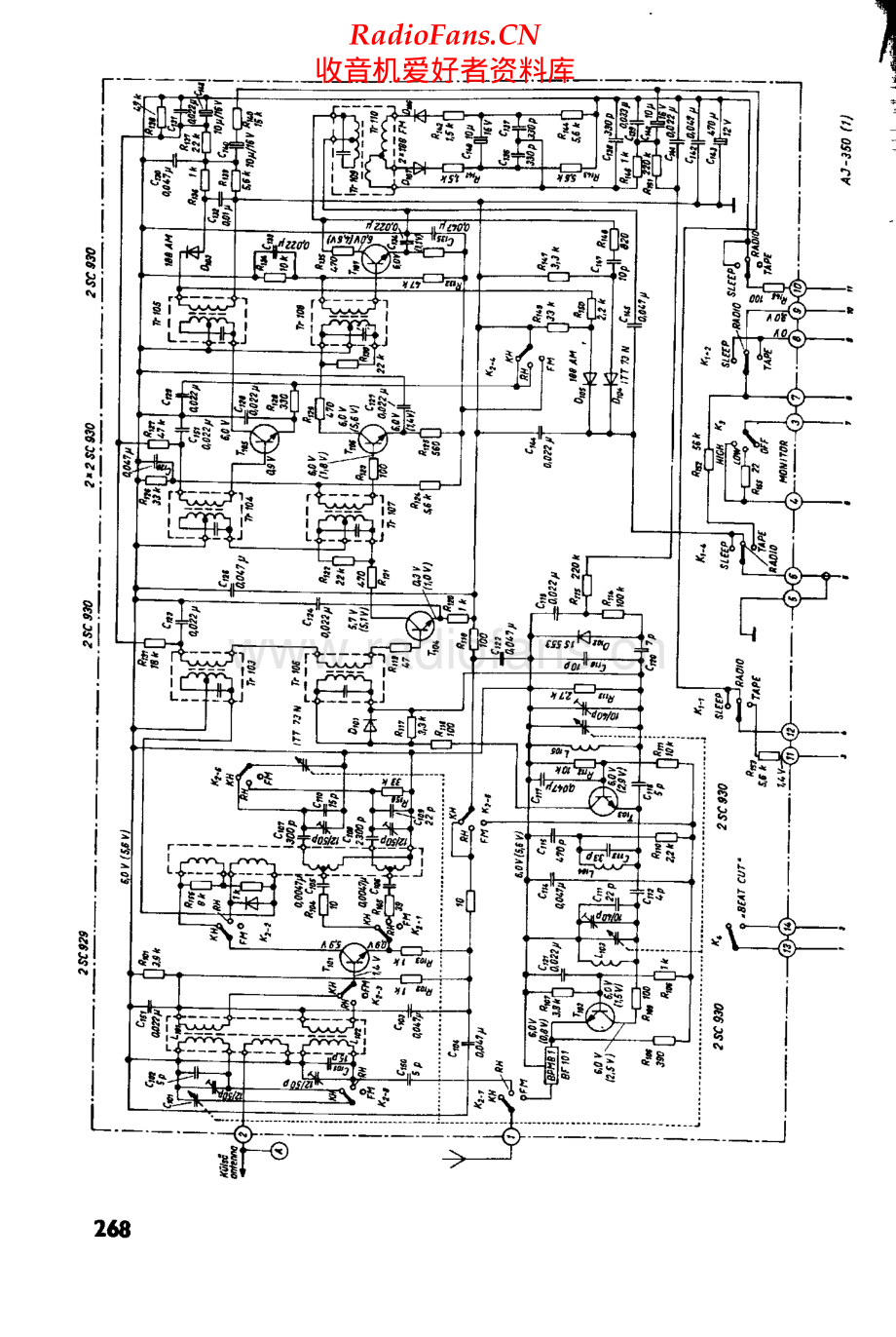 Akai-AJ350-rec-sch维修电路原理图.pdf_第1页