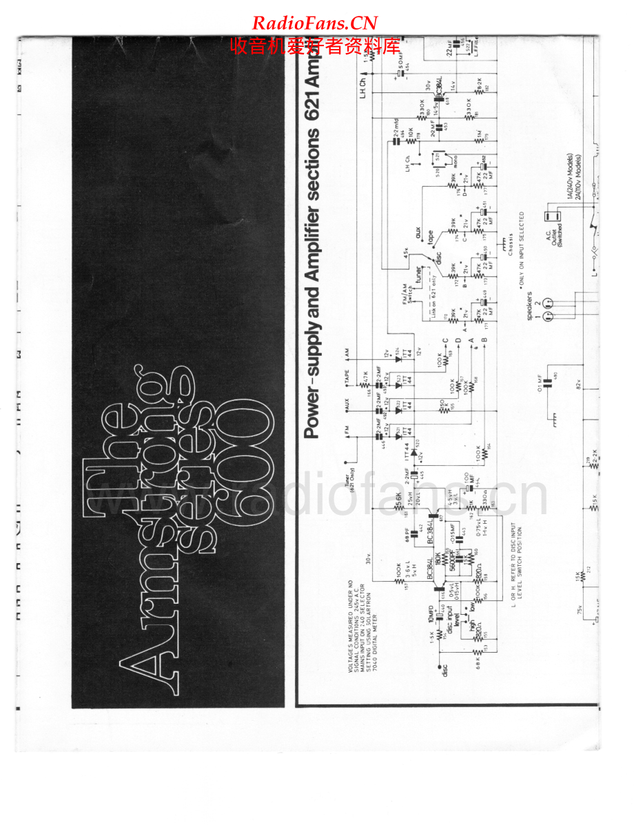ArmstrongAudio-625-rec-sch1维修电路原理图.pdf_第1页