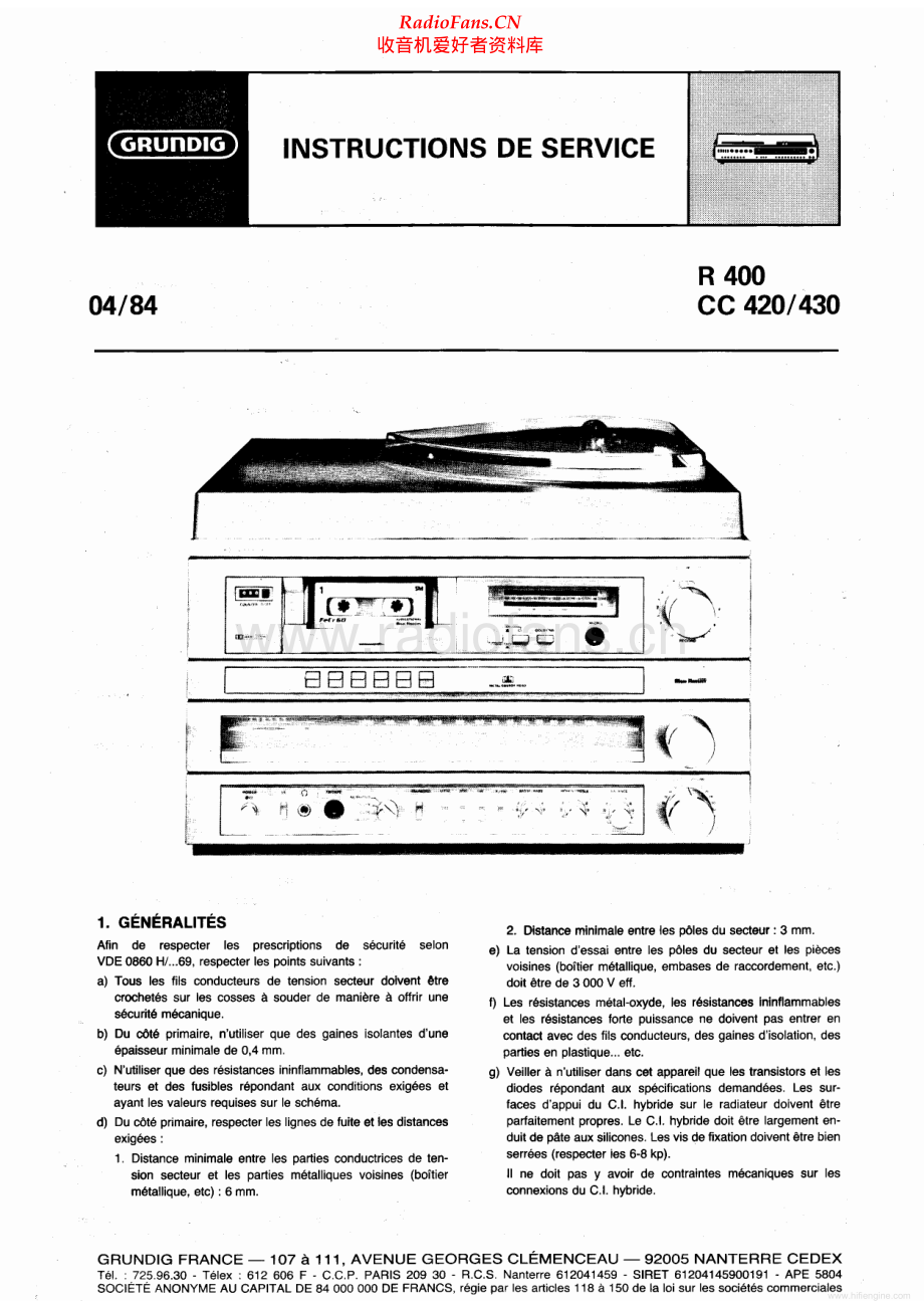 Grundig-CC430-rec-sm维修电路原理图.pdf_第1页