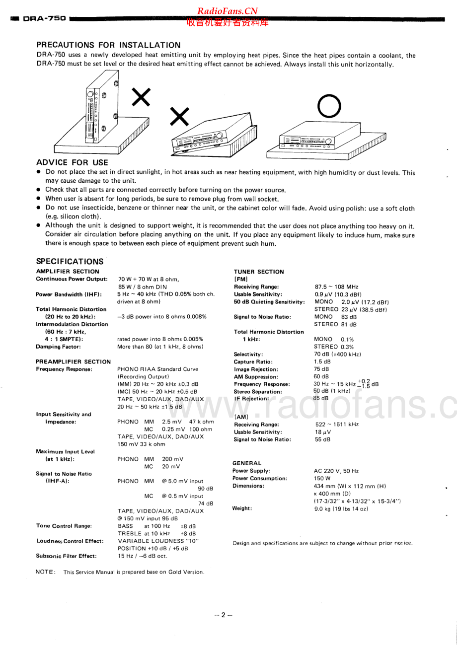 Denon-DRA750-rec-sm维修电路原理图.pdf_第2页