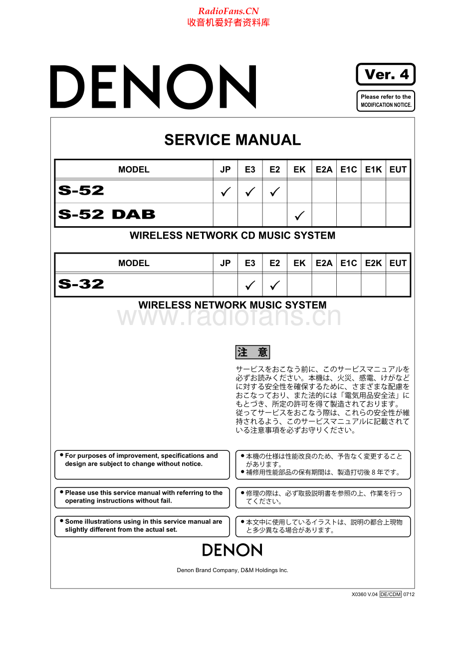 Denon-S52DAB-rec-sm维修电路原理图.pdf_第1页