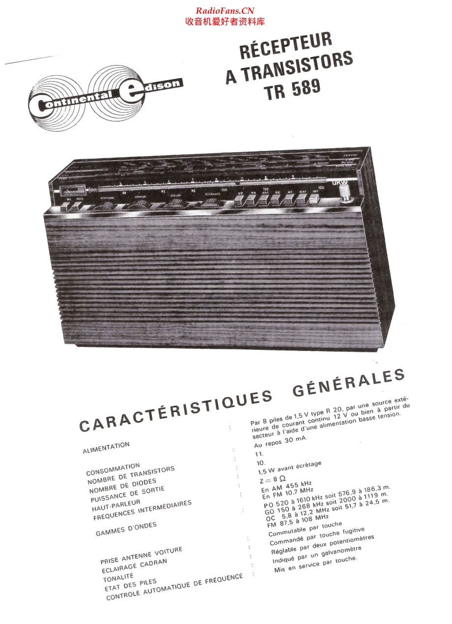 Continental-TR589-rec-sch维修电路原理图.pdf_第1页