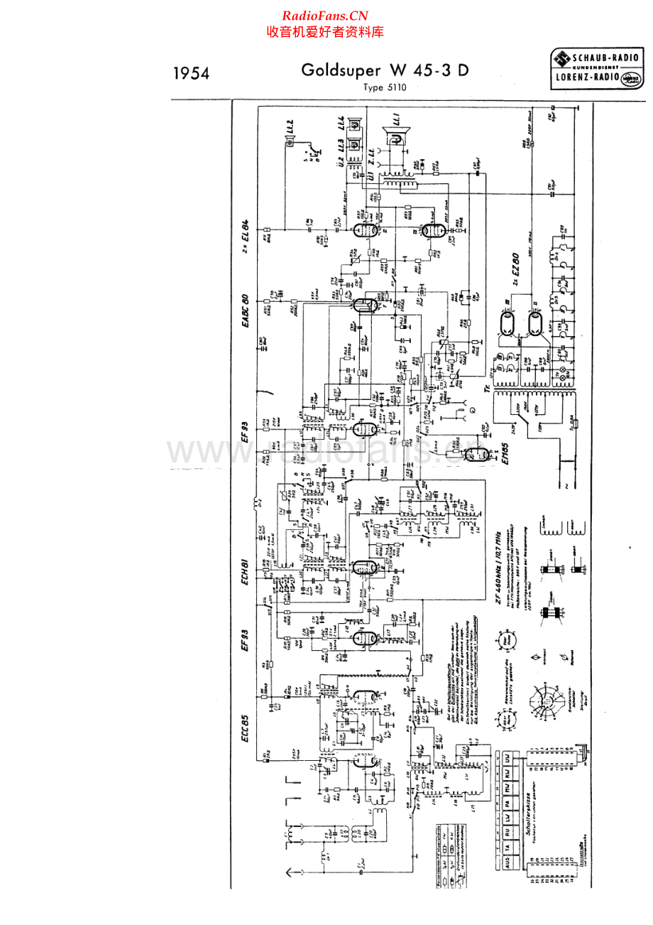 ITT-GoldsuperStereoW45_3D-rec-sch1 维修电路原理图.pdf_第1页