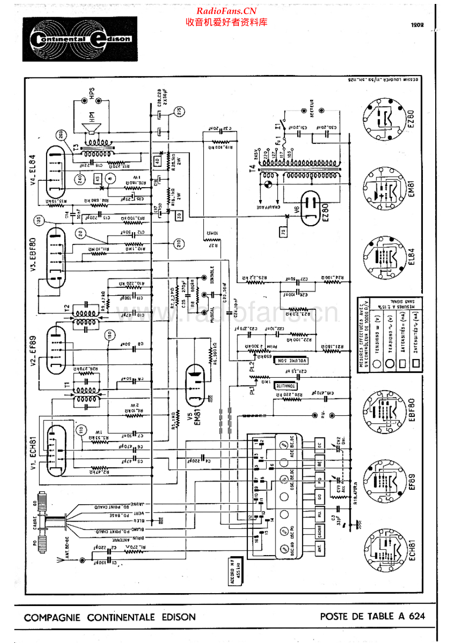 Continental-A624-rec-sch维修电路原理图.pdf_第1页