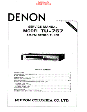 Denon-TU767-tun-sm维修电路原理图.pdf