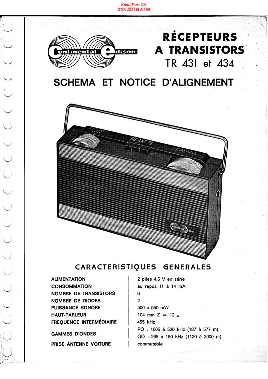 Continental-TR434-rec-sch维修电路原理图.pdf_第1页