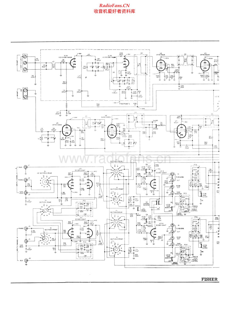 Fisher-800B-rec-sch维修电路原理图.pdf_第1页