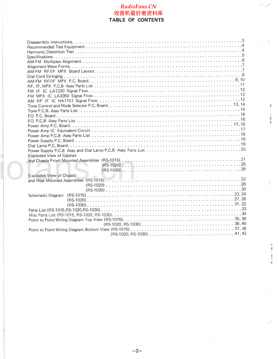 Fisher-RS1015-rec-sm维修电路原理图.pdf_第2页