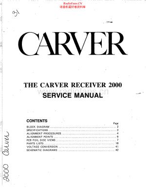 Carver-MXR2000-rec-sm维修电路原理图.pdf