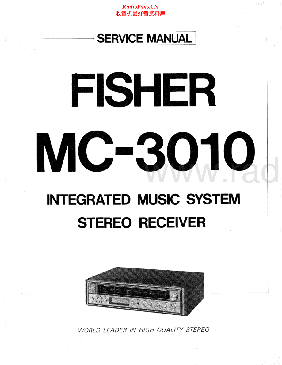 Fisher-MC3010-rec-sm维修电路原理图.pdf_第1页