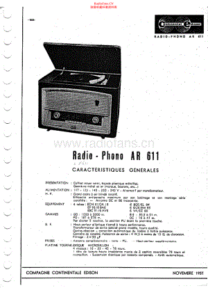 Continental-AR611-rec-sch维修电路原理图.pdf