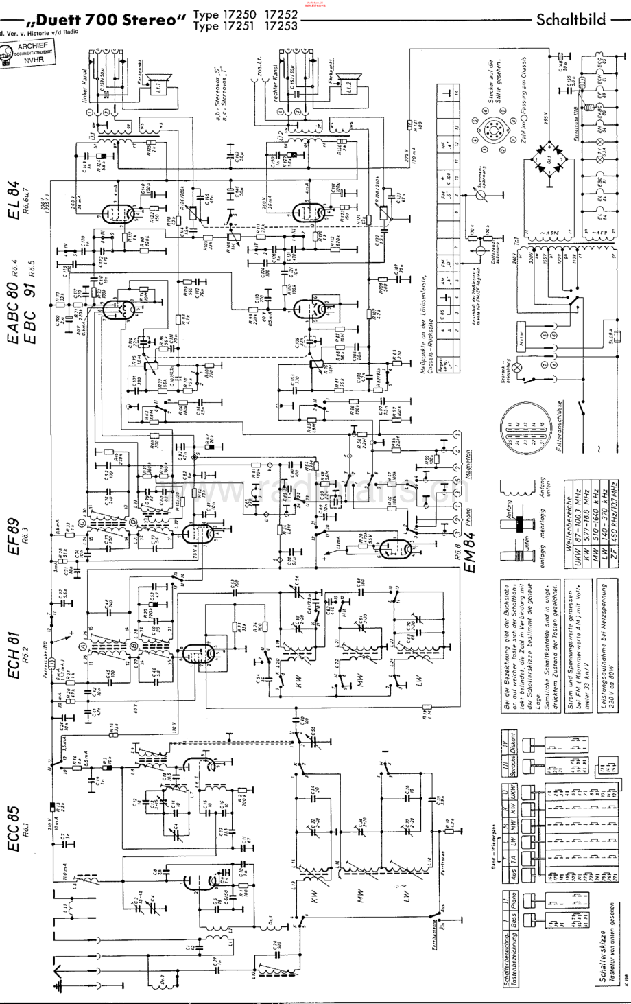 ITT-Duett700Stereo-rec-sch 维修电路原理图.pdf_第1页