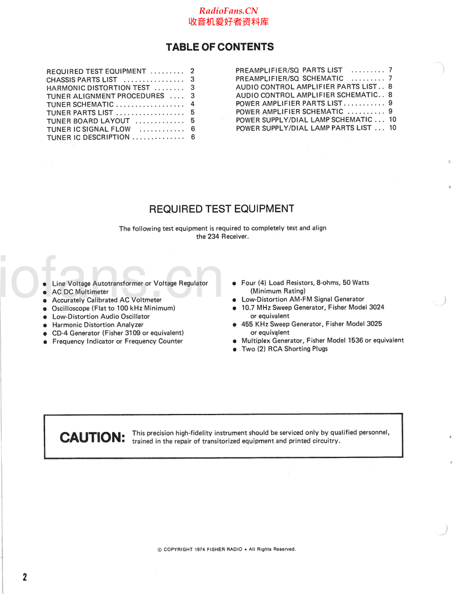 Fisher-234-rec-sm维修电路原理图.pdf_第2页