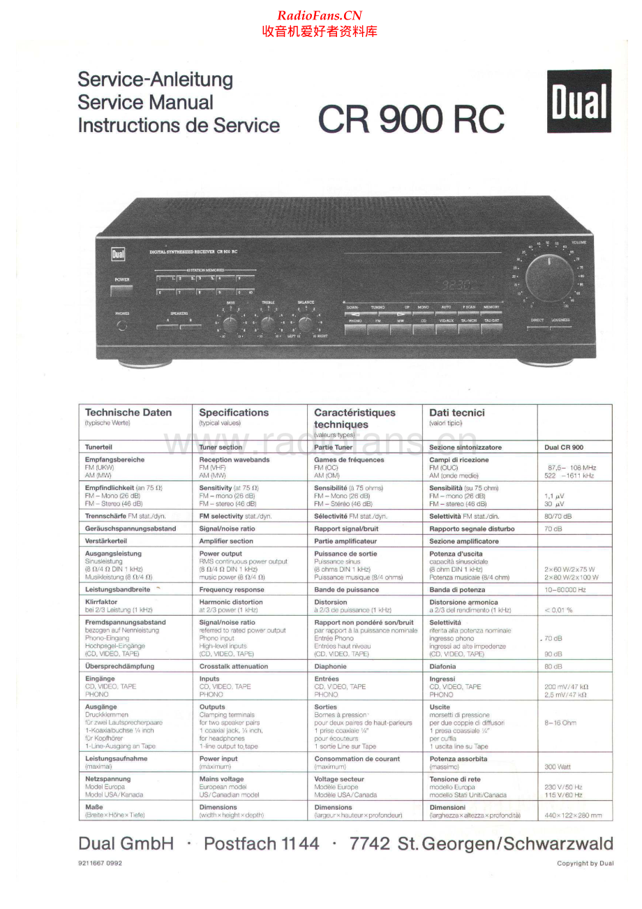 Dual-CR900RC-rec-sm维修电路原理图.pdf_第1页