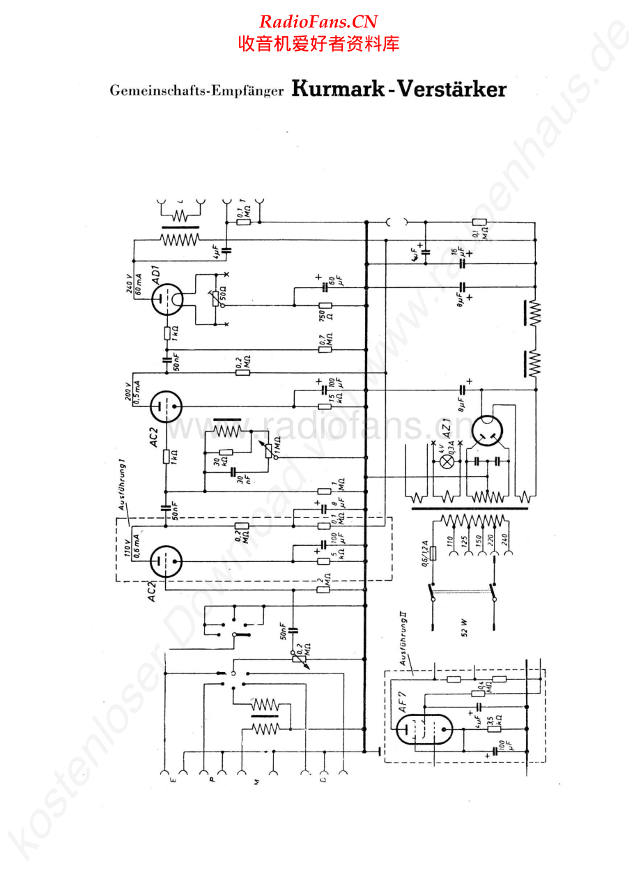 ITT-KurmarkVerstaerker-rec-sch 维修电路原理图.pdf_第1页