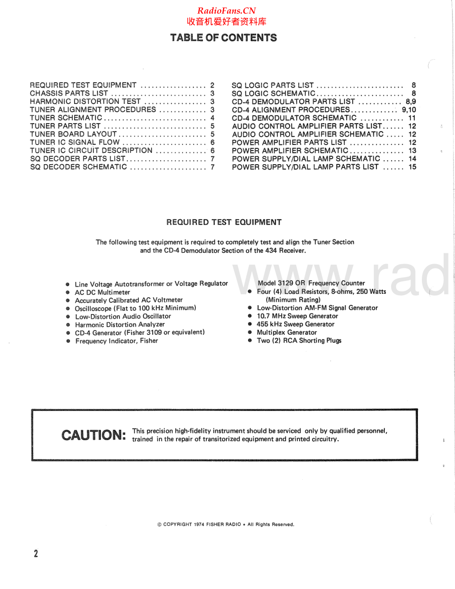 Fisher-434-rec-sm维修电路原理图.pdf_第2页