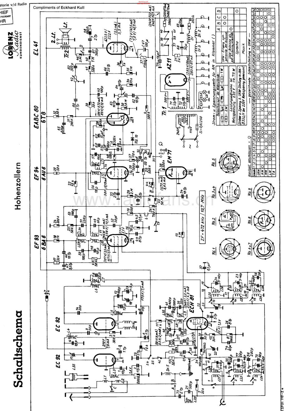 ITT-Hohenzollern-rec-sch 维修电路原理图.pdf_第1页