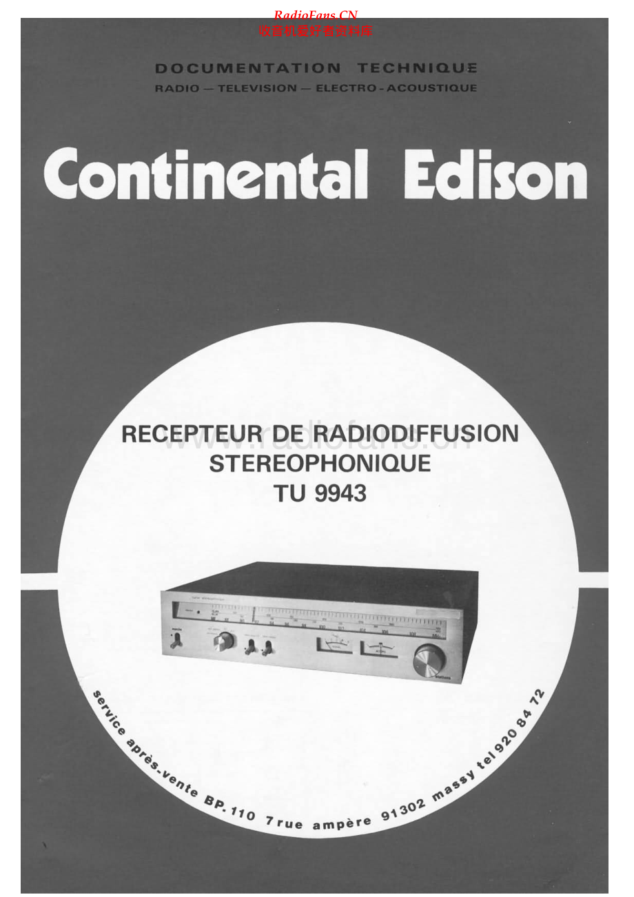 Continental-TU9943-tun-sm维修电路原理图.pdf_第1页