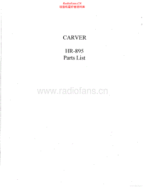 Carver-HR895-rec-pl维修电路原理图.pdf