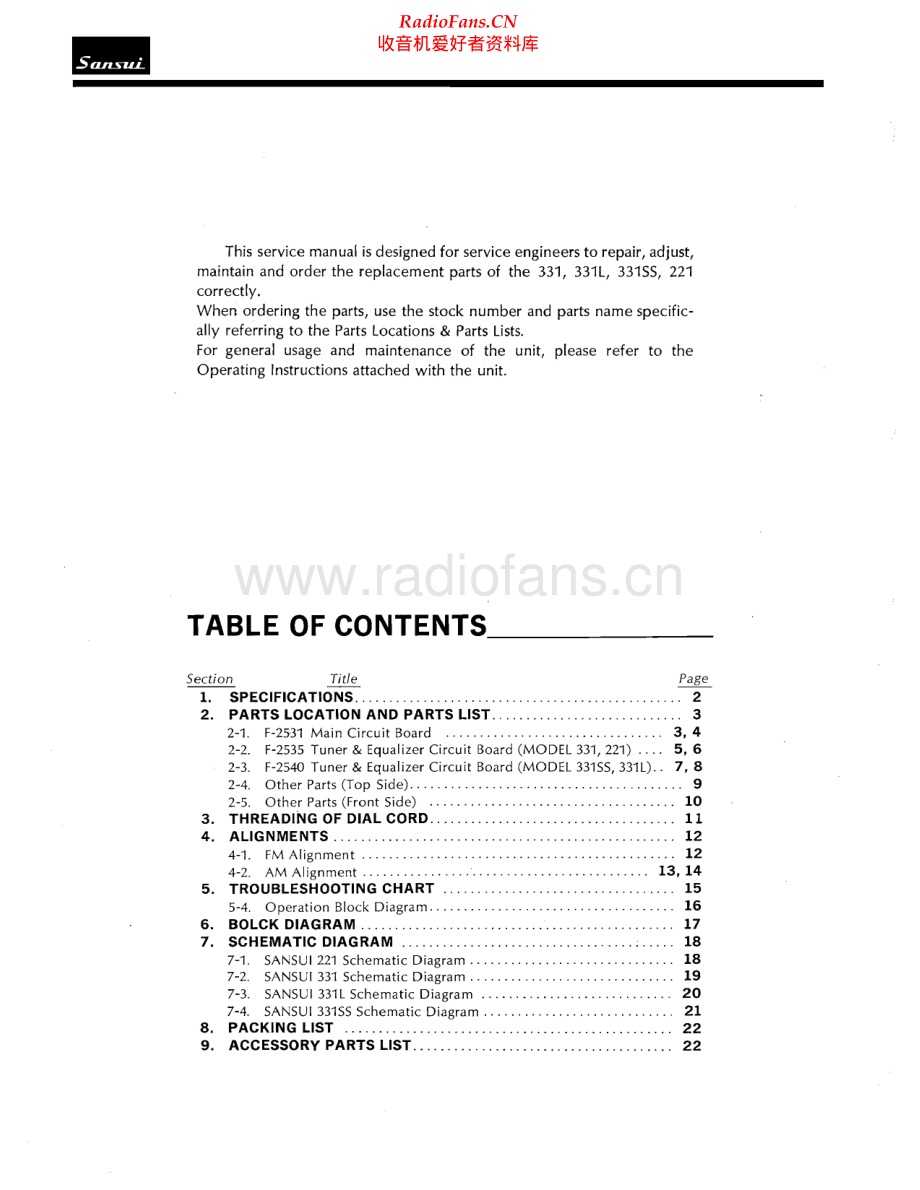 Sansui-331-rec-sm 维修电路原理图.pdf_第2页