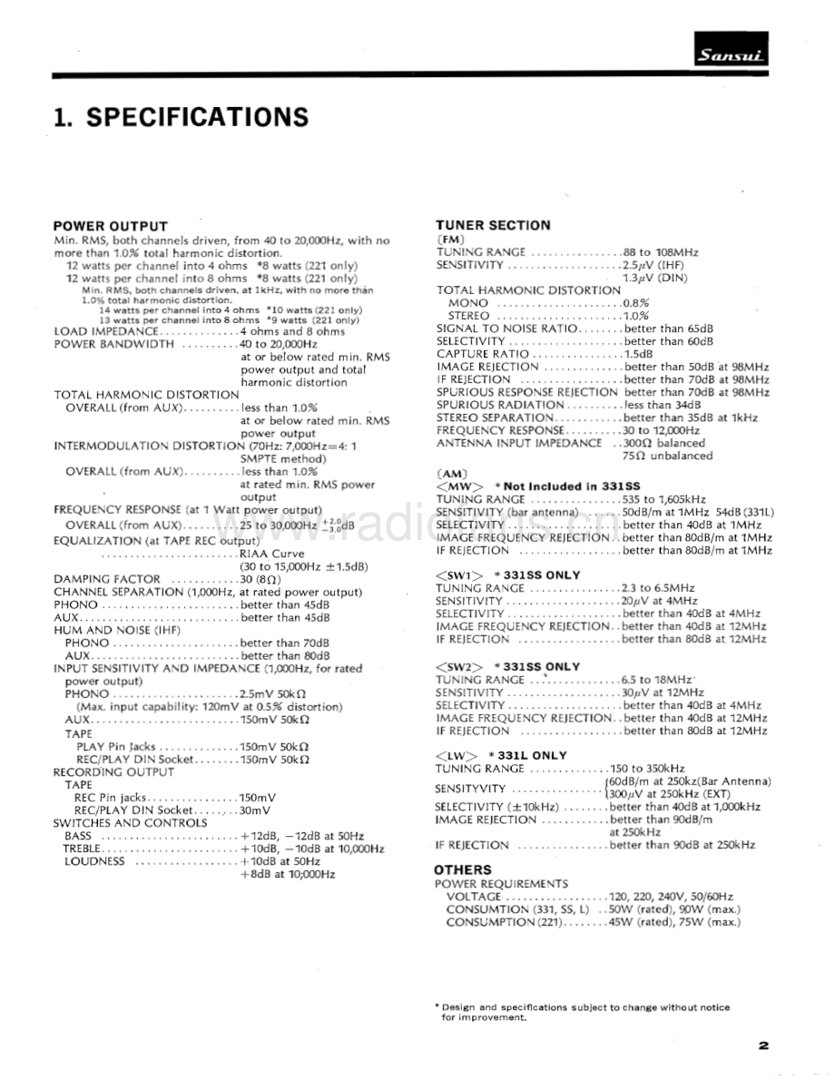 Sansui-331-rec-sm 维修电路原理图.pdf_第3页