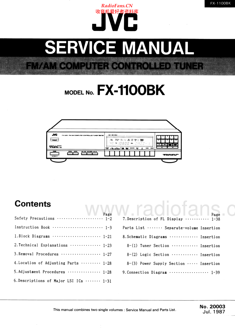 JVC-FX1100BK-tun-sm 维修电路原理图.pdf_第1页