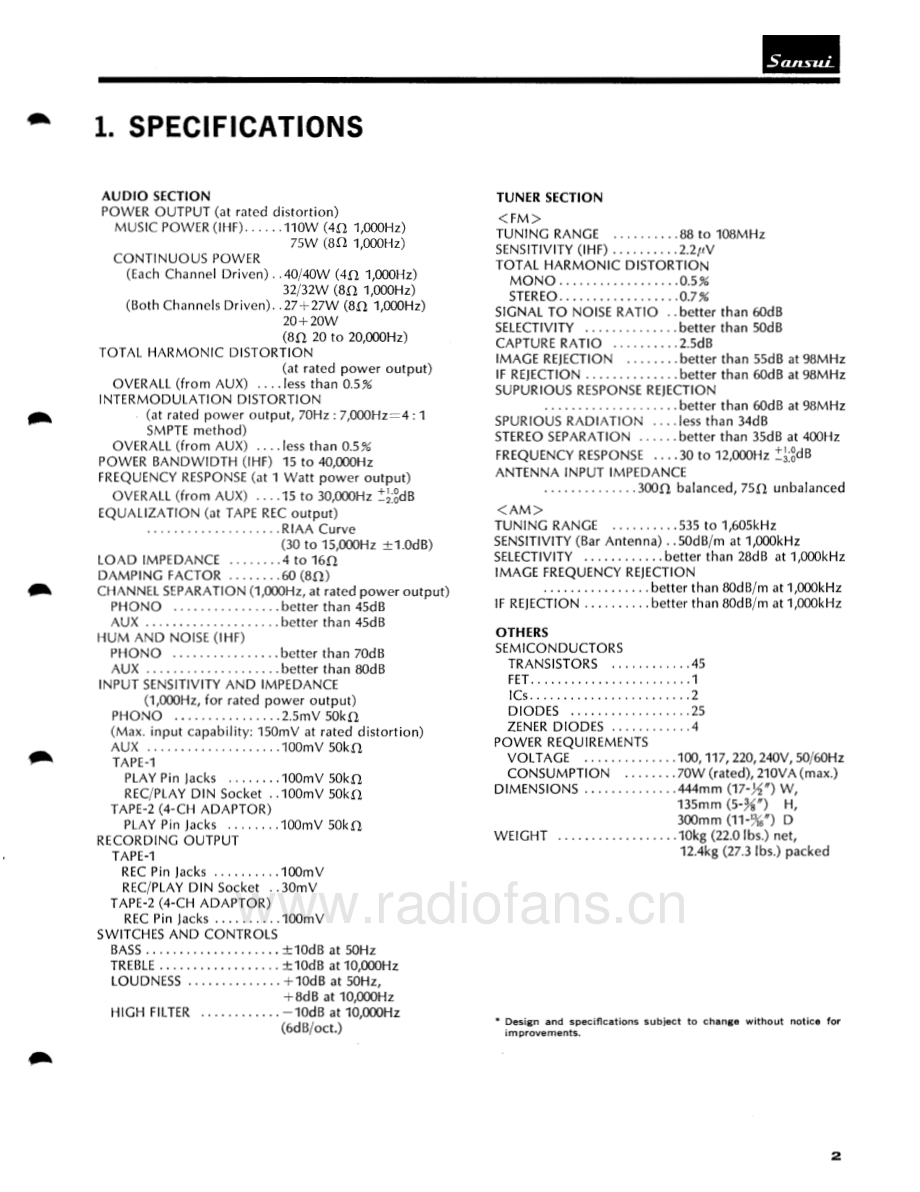 Sansui-661-rec-sm 维修电路原理图.pdf_第3页