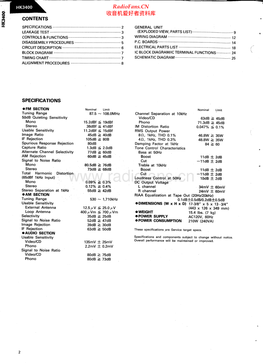 HarmanKardon-HK3400-rec-sch维修电路原理图.pdf_第2页