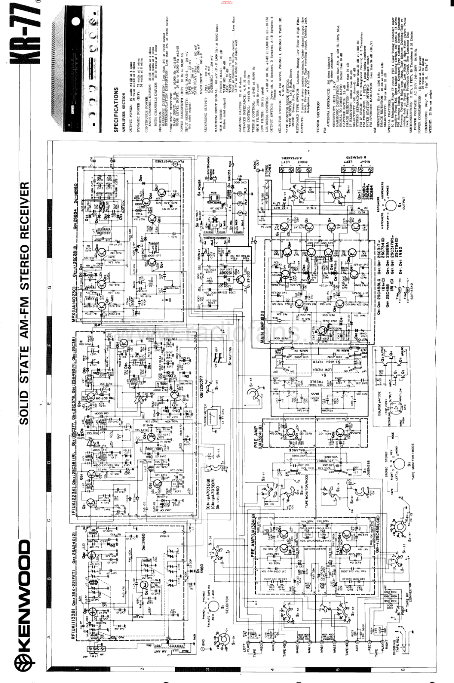 Kenwood-KR77-rec-sch 维修电路原理图.pdf_第1页