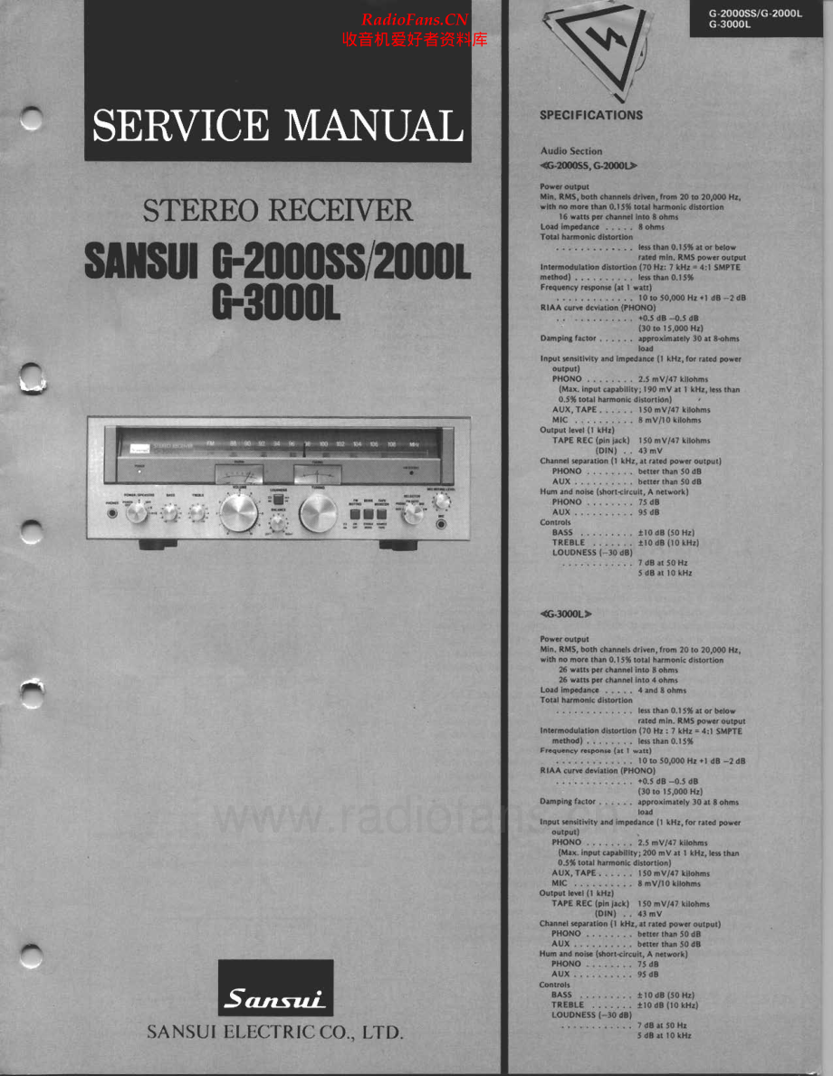 Sansui-G2000L-rec-sm 维修电路原理图.pdf_第1页
