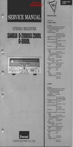 Sansui-G2000L-rec-sm 维修电路原理图.pdf