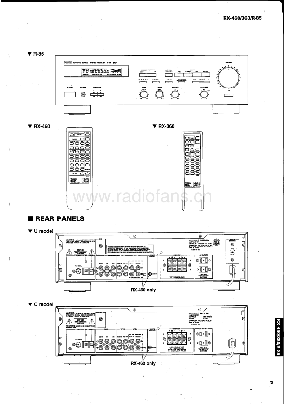 Yamaha-RX460-rec-sm(1) 维修电路原理图.pdf_第3页