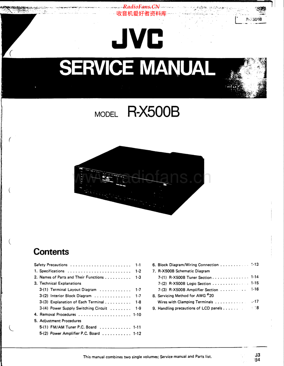 JVC-RX500B-rec-sm2 维修电路原理图.pdf_第1页