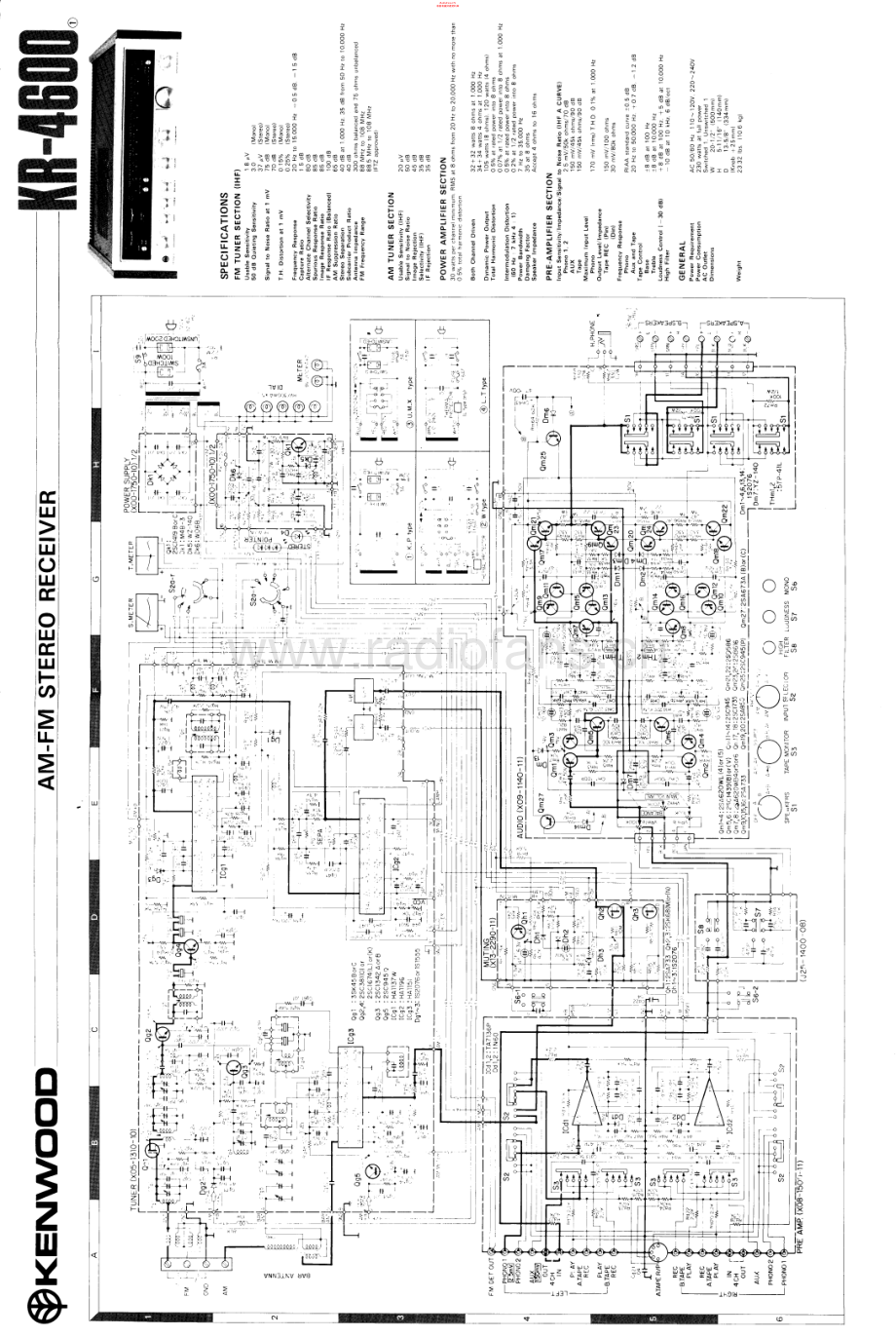 Kenwood-KR4600-rec-sch 维修电路原理图.pdf_第1页