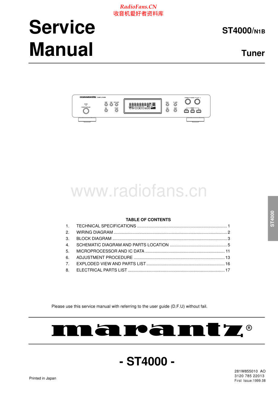 Marantz-ST4000-tun-sm 维修电路原理图.pdf_第1页