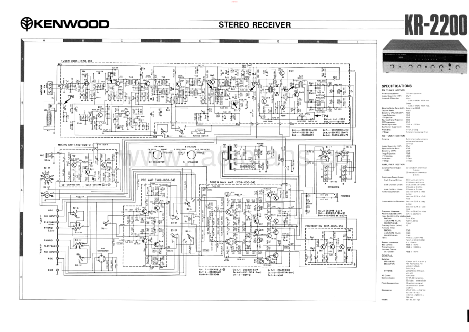 Kenwood-KR2200-rec-sch 维修电路原理图.pdf_第1页