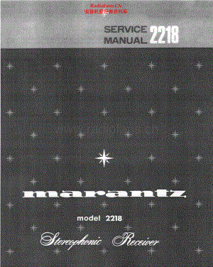 Marantz-2218-rec-sm 维修电路原理图.pdf