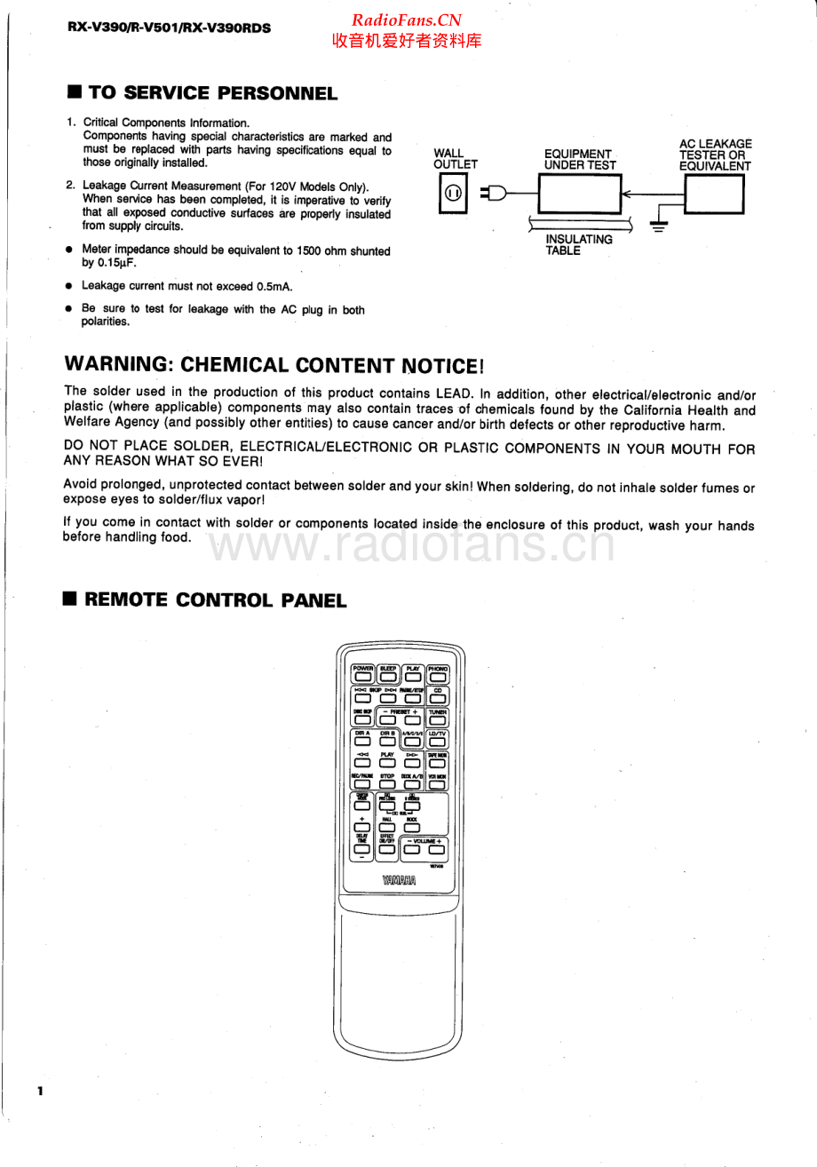 Yamaha-RXV390-rec-sm(1) 维修电路原理图.pdf_第2页