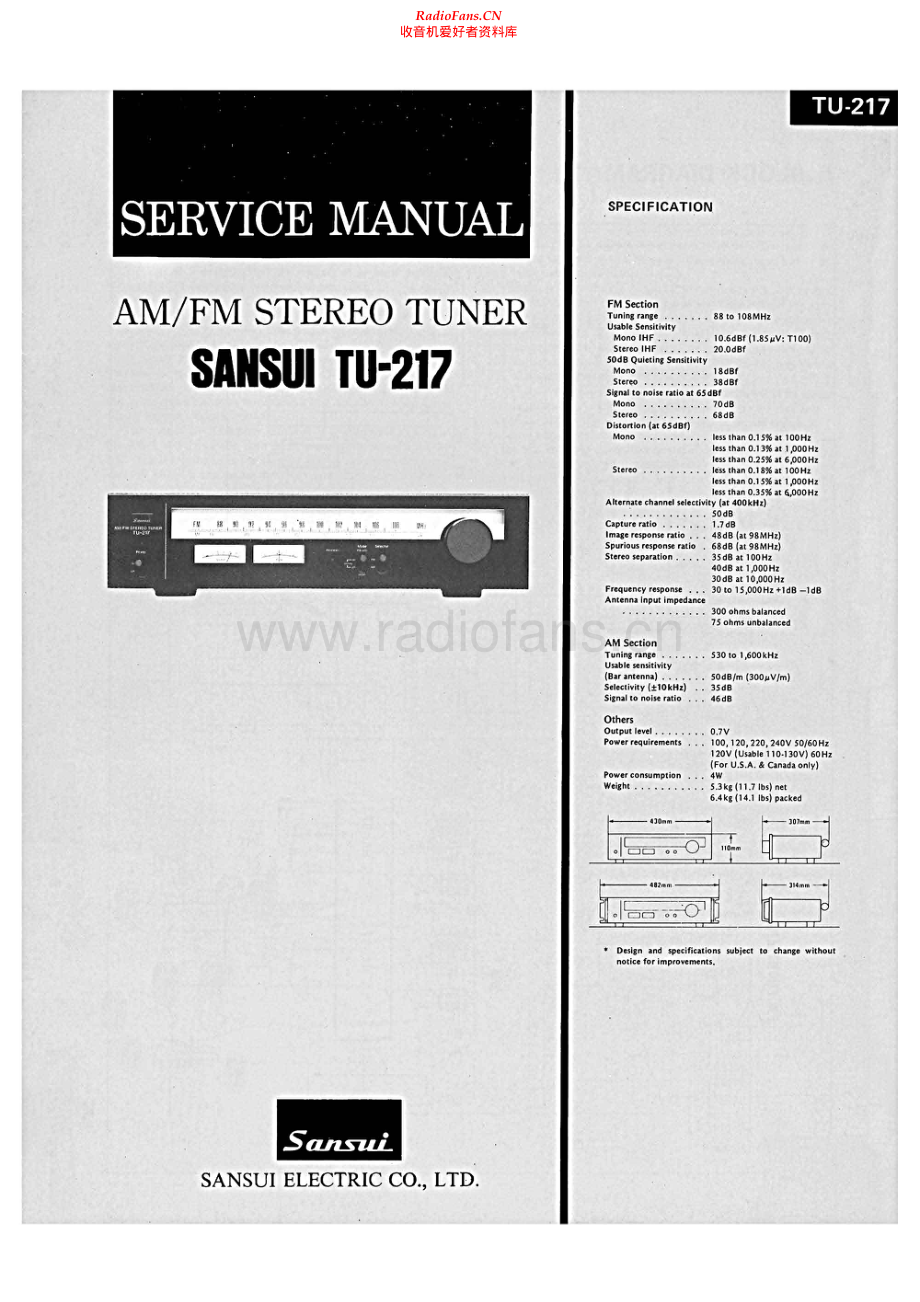 Sansui-TU217-tun-sm 维修电路原理图.pdf_第1页