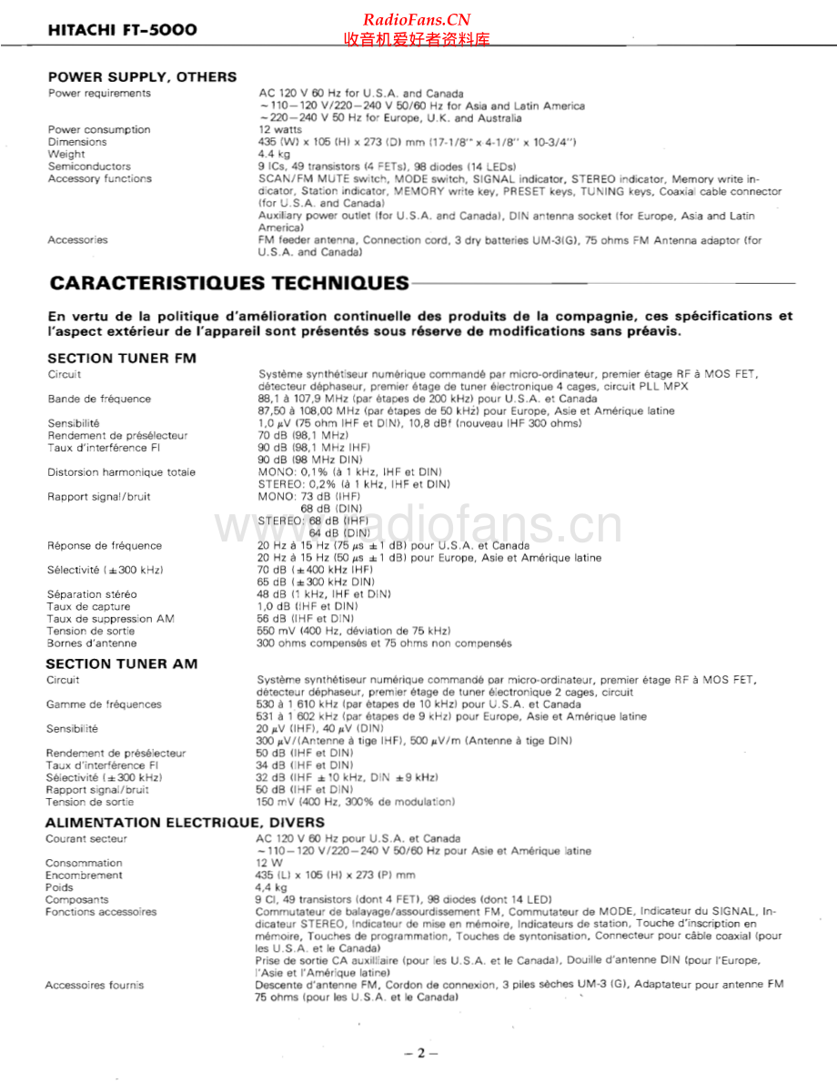 Hitachi-FT5000-tun-sm 维修电路原理图.pdf_第2页