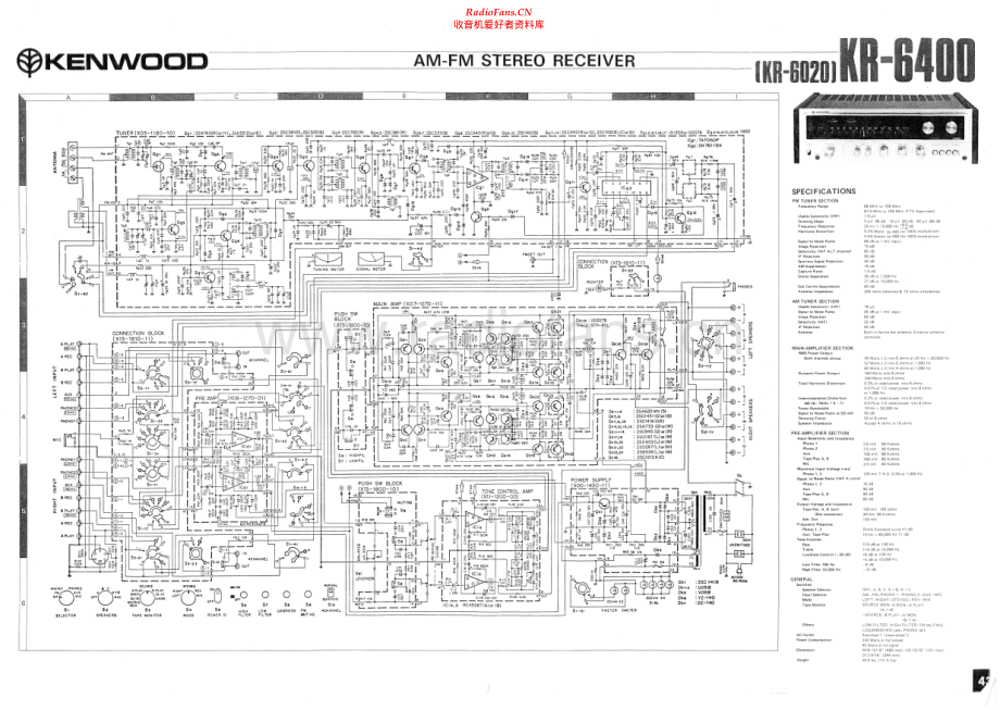 Kenwood-KR6400-rec-sch 维修电路原理图.pdf_第1页