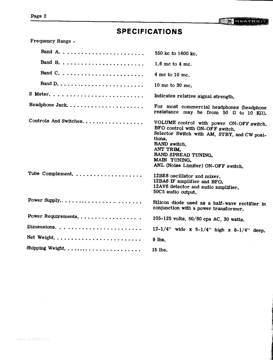 Heathkit-GR91-rec-sm 维修电路原理图.pdf_第3页