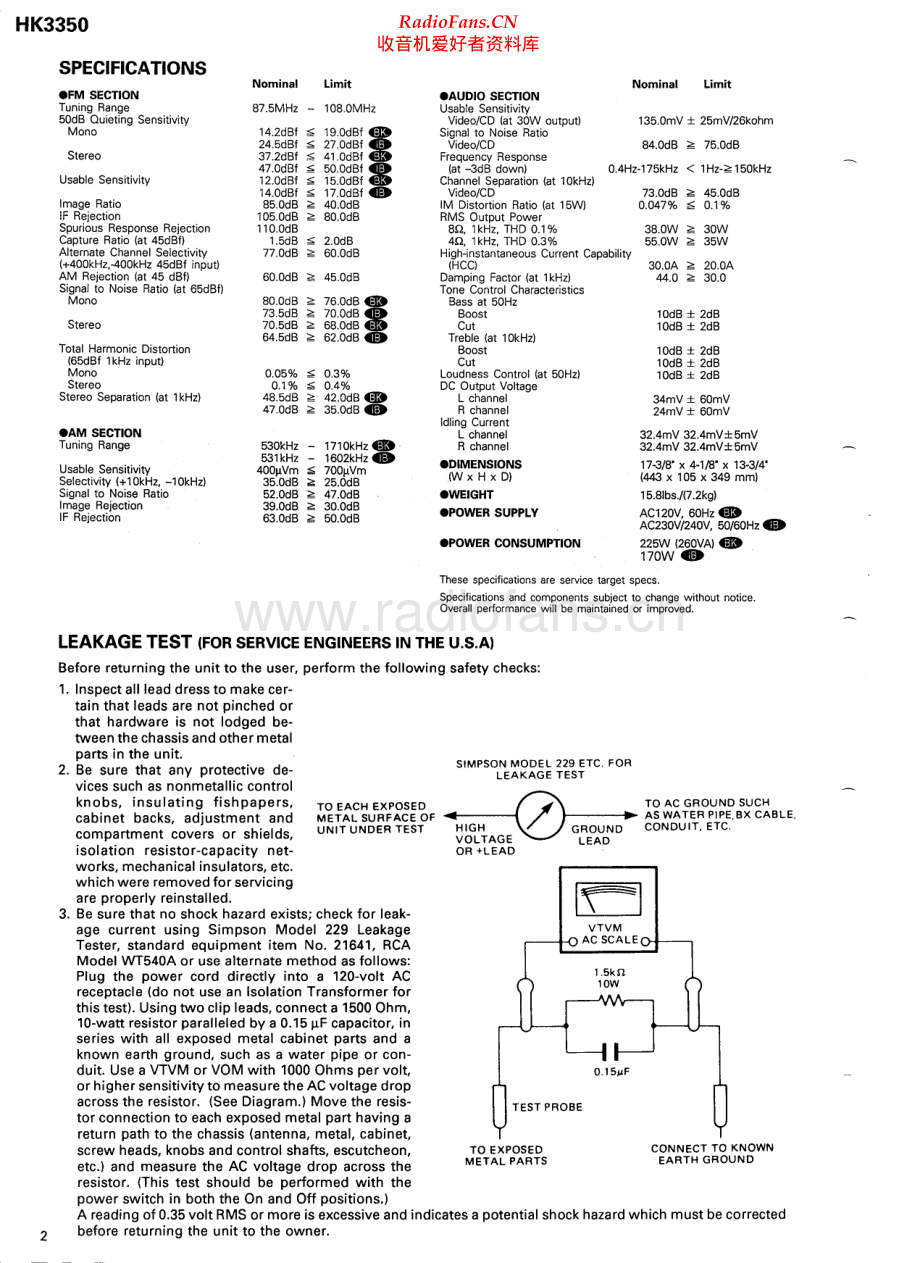 HarmanKardon-HK3350-rec-sm维修电路原理图.pdf_第2页