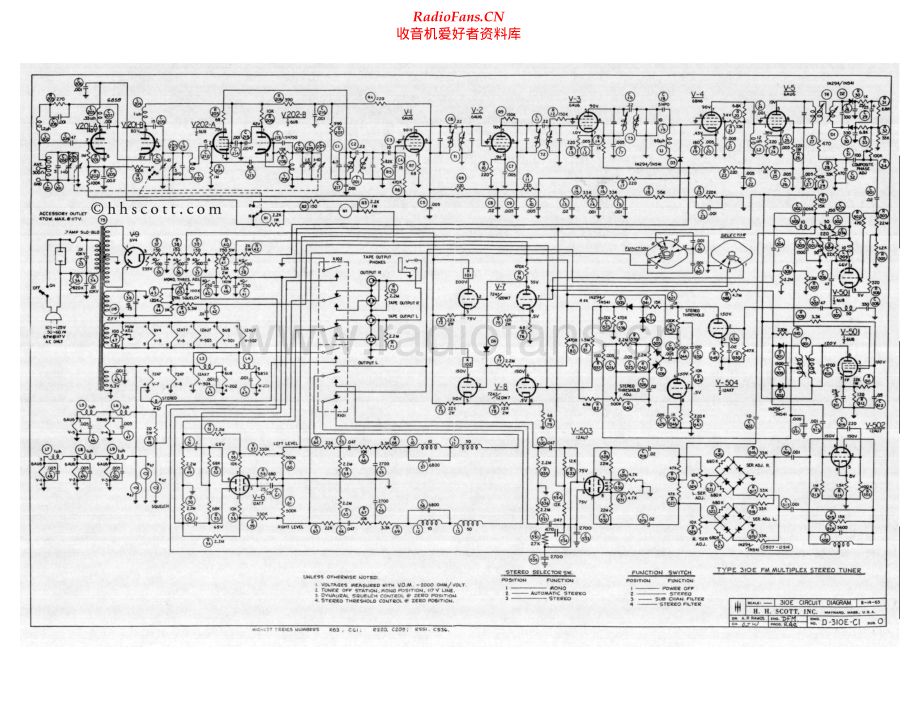 HHScott-310E-tun-sch 维修电路原理图.pdf_第1页