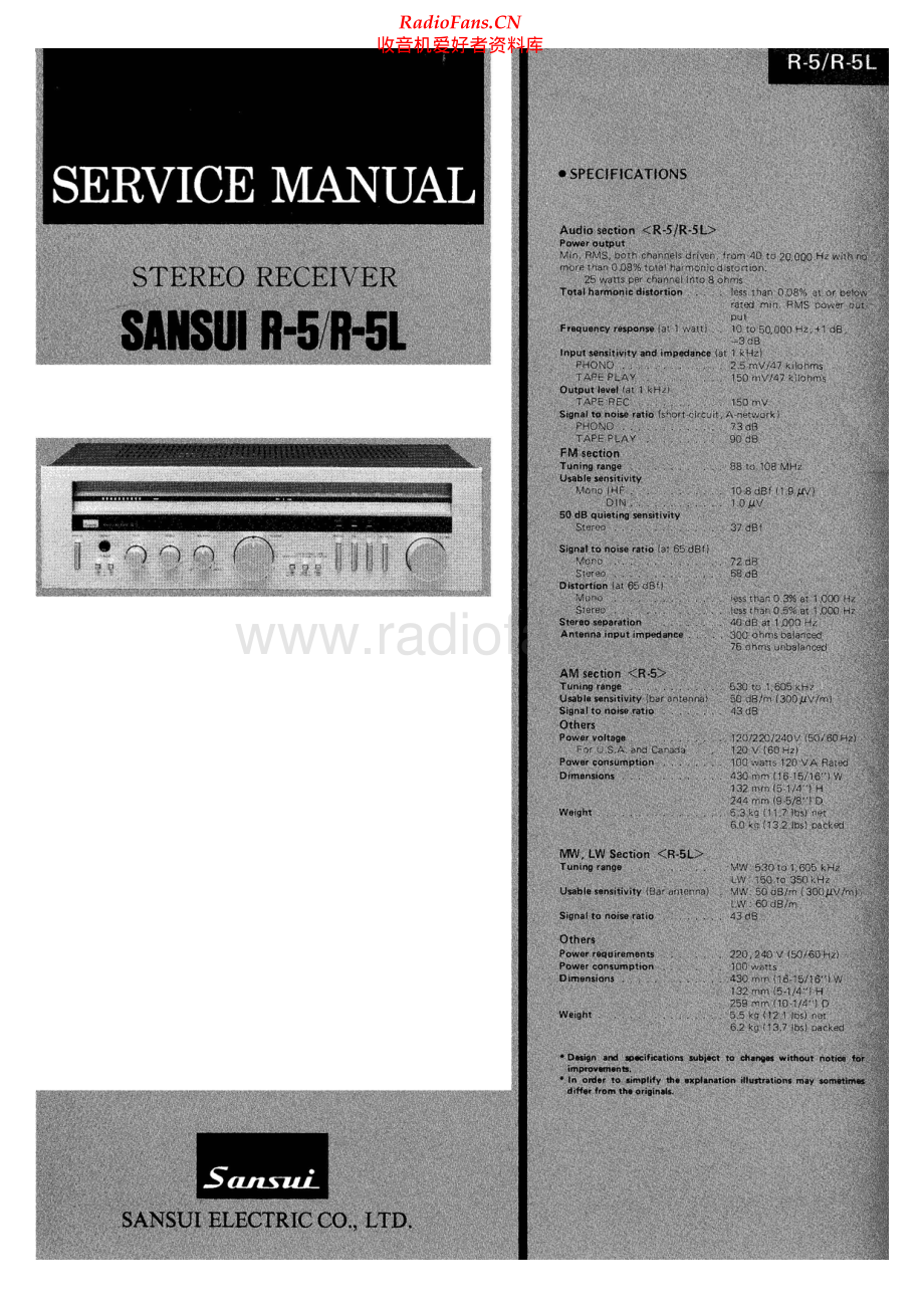 Sansui-R5-rec-sm 维修电路原理图.pdf_第1页