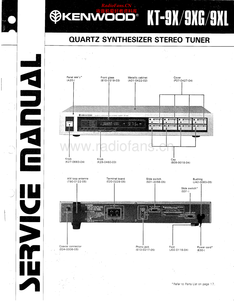 Kenwood-KT9X-tun-sm 维修电路原理图.pdf_第1页