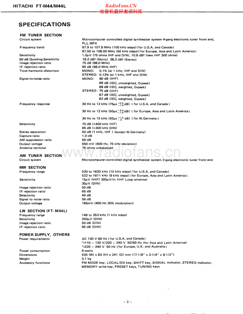 Hitachi-FTM44-tun-sm 维修电路原理图.pdf_第2页