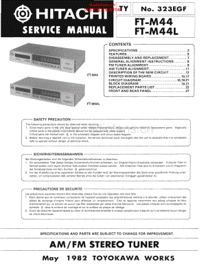 Hitachi-FTM44-tun-sm 维修电路原理图.pdf