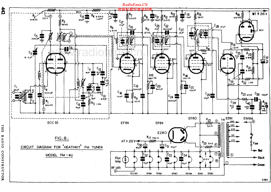 Heathkit-FM4U-tun-sch 维修电路原理图.pdf_第1页